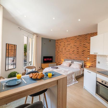 Grand Studio Climatise Tres Proche Monaco Beausoleil Exterior photo